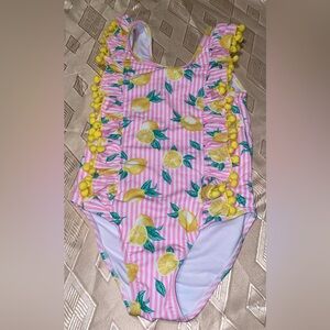 Nicole Miller Pink and Yellow Swimsuit